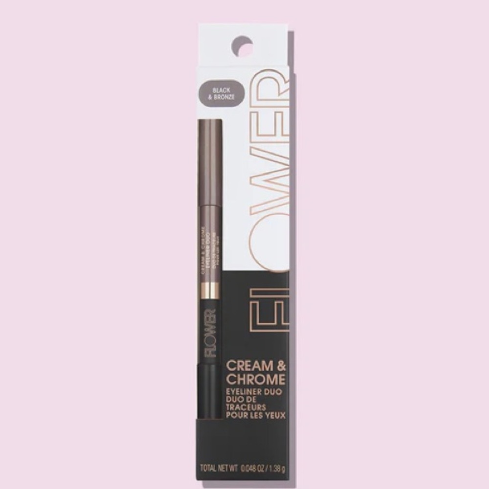 FLOWER Beauty Cream & Chrome Eyeliner Duo - Black & Bronze
